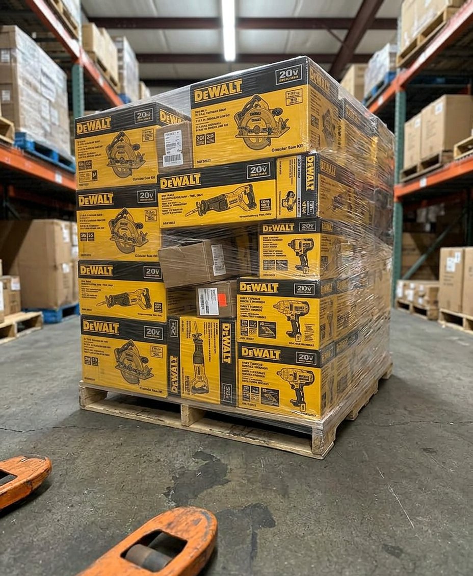 Pallet de Herramientas DEWALT de 60 Piezas – Herramientas de Liquidación Grado A