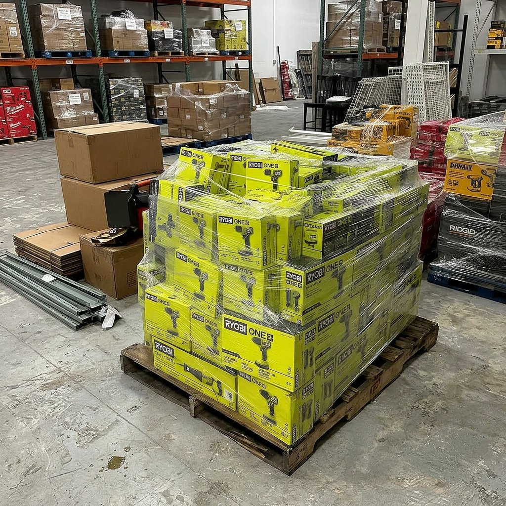 Pallet de Herramientas Ryobi de 30 Piezas – Lote para Principiantes
