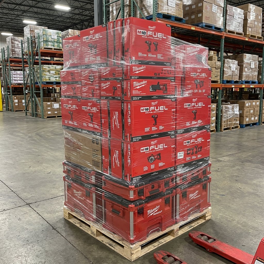 Pallet de Herramientas Milwaukee de 90 Piezas – Lote Premium para Revendedores