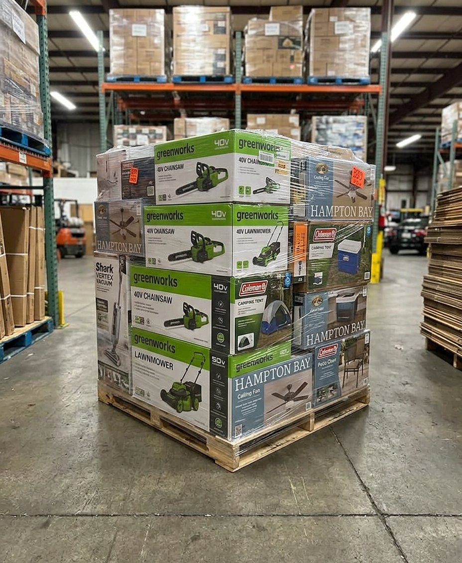 Pallet Premium Variado de Hogar y Exterior de 56 Piezas