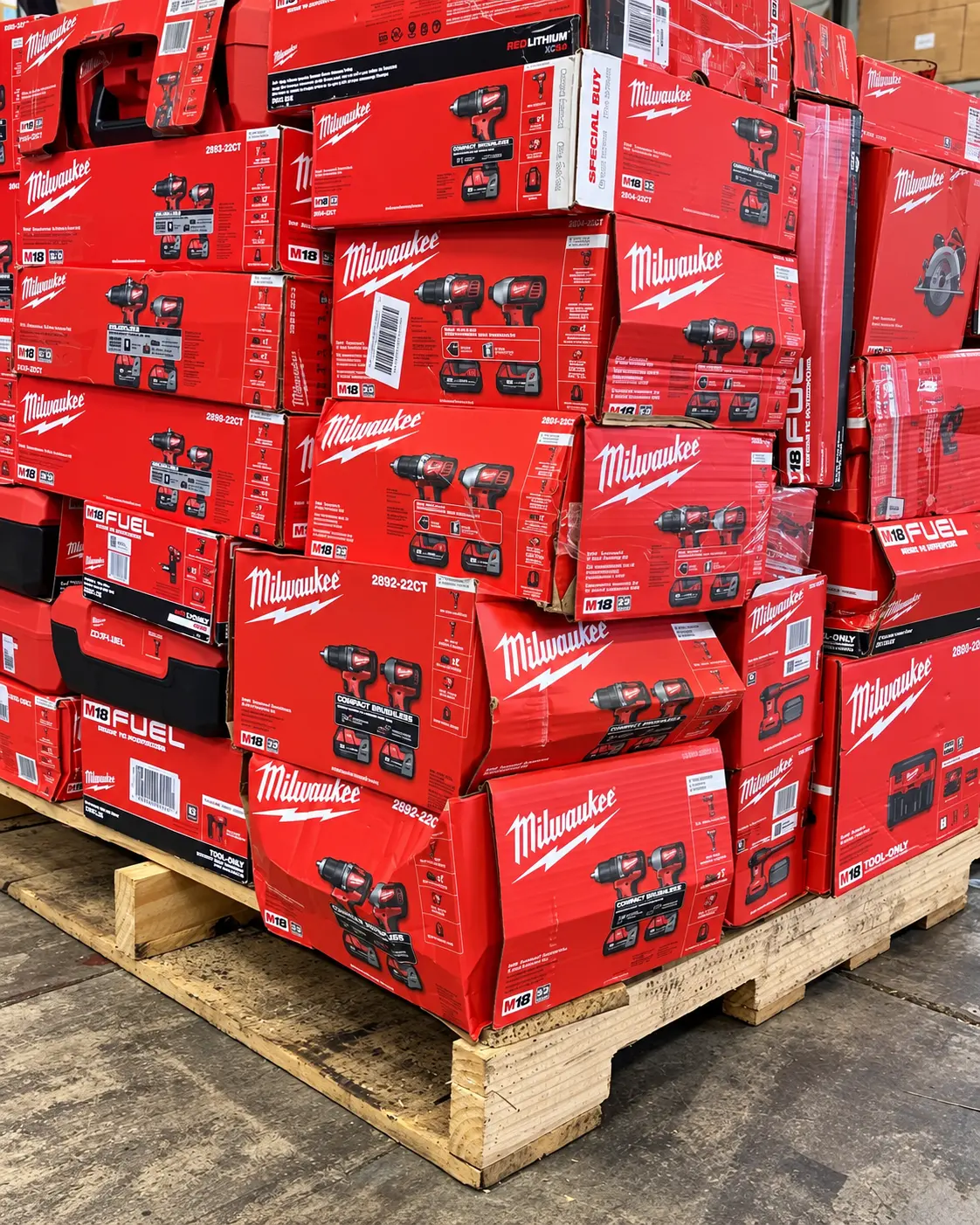 Pallet de Herramientas Milwaukee de 60 Piezas – Paquete Profesional