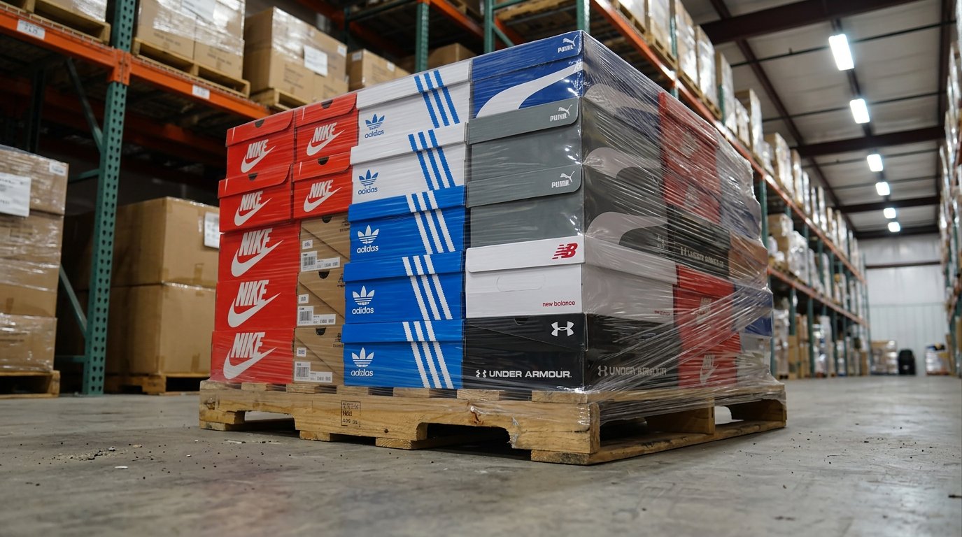 Premium Mixed-Brand Sneaker Pallet – 220 Pair Wholesale Footwear Lot