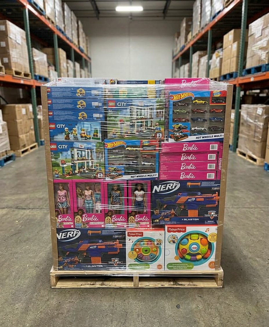 Pallet Premium de 50 Juguetes y Juegos